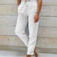 💎 50% DAMEN LEINENHOSE! 💎 Atmungsaktiv & Bequem: Elastischer Bund, Weites Bein & 6 Farben für den perfekten Sommer-Look