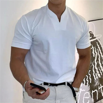 💎 50% RABATT! 💎 Sportliches Herren V-Shirt aus Baumwolle – Atmungsaktiv, Bequem & Ideal für Training oder Freizeit 🏃‍♂️👕