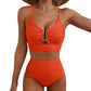 🌊 LIMITIERTES ANGEBOT: 50% RABATT! 🩱 Damen Push-Up Bikini mit Hoher Taille – Figurformend, Po-Liftend & Ultra-Bequem 🏖️
