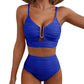 🌊 LIMITIERTES ANGEBOT: 50% RABATT! 🩱 Damen Push-Up Bikini mit Hoher Taille – Figurformend, Po-Liftend & Ultra-Bequem 🏖️