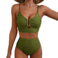 🌊 LIMITIERTES ANGEBOT: 50% RABATT! 🩱 Damen Push-Up Bikini mit Hoher Taille – Figurformend, Po-Liftend & Ultra-Bequem 🏖️