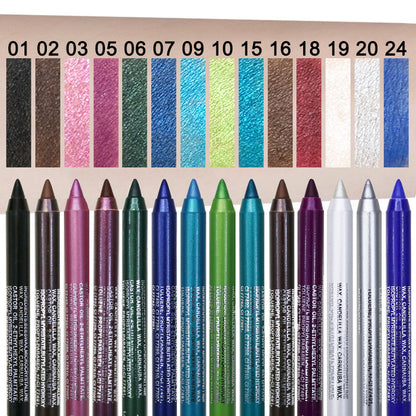 🎨 LIMITED-TIME 50% RABATT! ✨ 14er-Set Wasserfester Gel-Eyeliner – Metallic, Perlmutt, Vielseitig 👁️