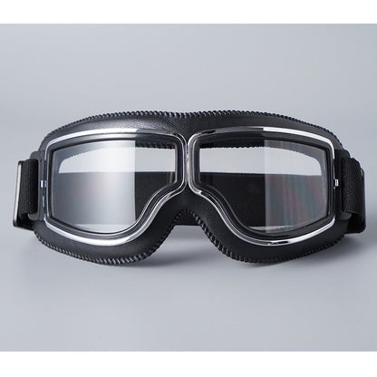📢📢50% OFF !! ⏰Vintage Motorcycle Goggles—with UV protection, anti-fog features, and an adjustable head strap!🏍️🕶️