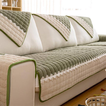 🛋️ 50% RABATT AUF DEN CORD-SOFADECKE! ✨ Rutschfest, maschinenwaschbar & mit elegantem Spitzenbesatz für Ihr Zuhause 🏠