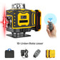💎 57% RABATT! 💎 Multifunktions-Laserwasserwaage – 360°-Horizont & Vertikallinien, Selbstnivellierend & Ideal für Heimwerker 📏🔦