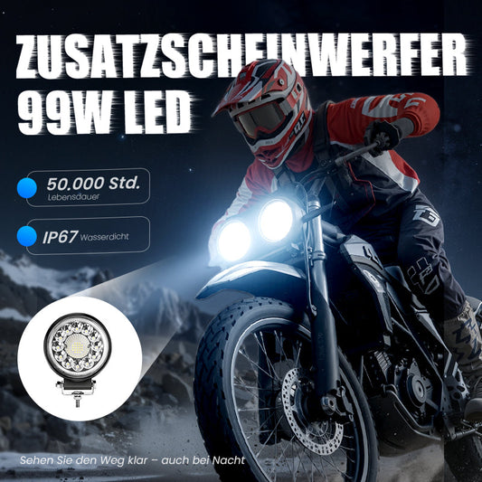 💎 55% RABATT! 💎 4-Zoll-LED-Pod mit 99 W – Extrem hell, robust & perfekt für Offroad-Einsätze 🚙💡