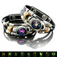 📢📢50% OFF !! ⏰Glow-in-the-Dark Leather Zodiac Sign Bracelet For Men and Women (6.9/8.1 inches)♑️