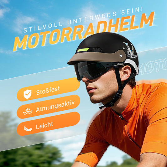 💎 -50% AUF DEN ATMUNGSAKTIVEN MOTORRADHELM! 💎 Leicht, Stoßfest & Maximale Sicherheit für Jede Fahrt 🏍️
