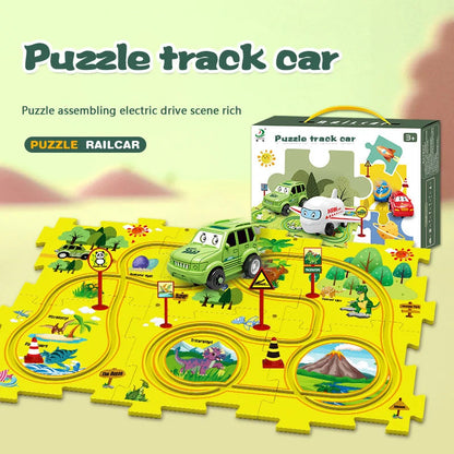 🧩Kinder educatief speelgoed Puzzel-snelweg-speelset🧩