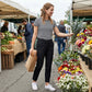⏳LIMITED OFFER 70% OFF🌞Women’s Fitted High-Waisted Zip-Pocket Trousers - 👖Lightweight, Breathable, Soft 26"/27" Ankle Pants with Zipper Pockets