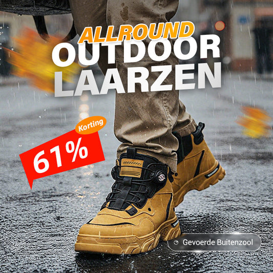 ⏳Tijdelijke aanbieding⏰Heren outdoor werkschoenen met draaibare gesp (waterdicht, antislip, comfortabel en ademend)