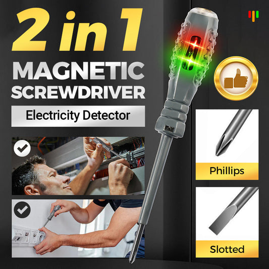 🔥 50% KORTING ! ✨ 2-in-1 Magnetische Schroevendraaier - Spanning Detector, Hoog Koppel 🔧⚡
