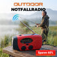 🌧️ LIMITIERTES ANGEBOT: 50% RABATT! 📻 Solar-Kurbel Notfallradio – Powerbank, 7 Tage Akku, LED-Lampe & Wetterradio ✨