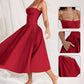 💎 -50% AUF DAS PLISSIERTEN KORSETT-KLEID! 💎 Elegante Spaghettiträger, Mit Tasche & Vielseitig für Jede Gelegenheit👗✨
