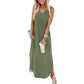 🌊 LIMITIERT: 49% RABATT! 🔥 Damen Sommerkleid – Locker, Ärmellos mit V-Ausschnitt & Taschen für Strand & Freizeit 👗