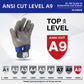 🛡️ LIMITED-TIME 50% OFF! ✨ Food Grade Metal Mesh Glove – Cut Resistant, ANSI A9, Easy Clean 🍖