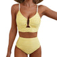 🌊 LIMITIERTES ANGEBOT: 50% RABATT! 🩱 Damen Push-Up Bikini mit Hoher Taille – Figurformend, Po-Liftend & Ultra-Bequem 🏖️