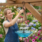 📢📢50% OFF !! ⏰Solar Cascade Hanging Bird Bath Fountain