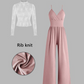 👗 LIMITED-TIME 50% RABATT! ✨ Glamouröser Zweiteiler – V-Ausschnitt Overall, Spitzen-Shirt ✨