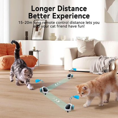 📢📢50% OFF !!⏰Remote Control Smart Electric Cat Toy,Interactive Cat Toys for Indoor Cats