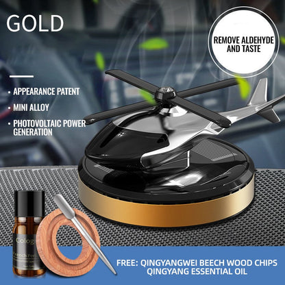 🚁☀️ Metal Solar Helicopter Air Freshener – 50% RABATT! Solarbetriebener Duftspender für dein Auto. 🚗✨