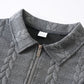 💎 -50% AUF PULLOVER! 💎 Herren Halb-Reißverschluss: Zopfmuster & Weiche Baumwolle für Stil 👔🧶