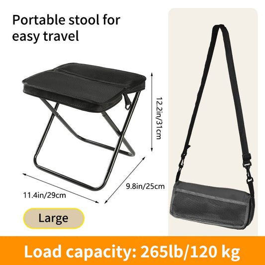 💎 50% ULTRALEICHTER KLAPPHOCKER! 💎 Trägt 120kg & Passt in jeden Rucksack: Der perfekte Begleiter für Camping & Angeln