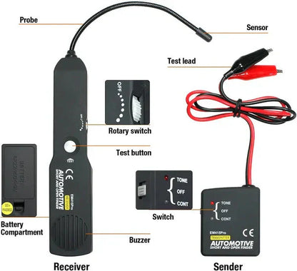 💎 50% ELEKTRISCHER AUTO-DIAGNOSE-DETEKTOR! 💎 Finden Sie Kabeldefekte ohne Abisolieren – Mit LED-Anzeige & 42V-Support