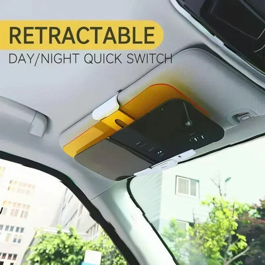 🚗 LIMITED-TIME 50% OFF! ⚡ Car Anti-Glare Visor – Day & Night Dual Panels, Glare-Free Vision & Easy Clip-On Install ✨