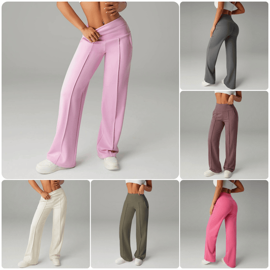 👖 LIMITED-TIME 50% RABATT! ✨ Lockere Damen Hose – Weitbein, Hoher Bund, Bequem 🍁