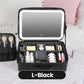 📢📢40% OFF !! ⏰Flawless Makeup Anywhere – Portable LED Mirror Makeup Bag!✨