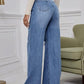 👖 PROMO LIMITÉE 50% DE RÉDUCTION ! ✨ Jean Haut Taille – Boutonnage, Délavé, Déchiré, Coupe Large, Style Vintage ✨