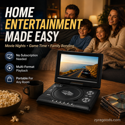 📢📢50% OFF !! ⏰🔥2026 New Upgrade ＆ Hot Sale🔥 7.8" HD Portable DVD/EVD Player📺