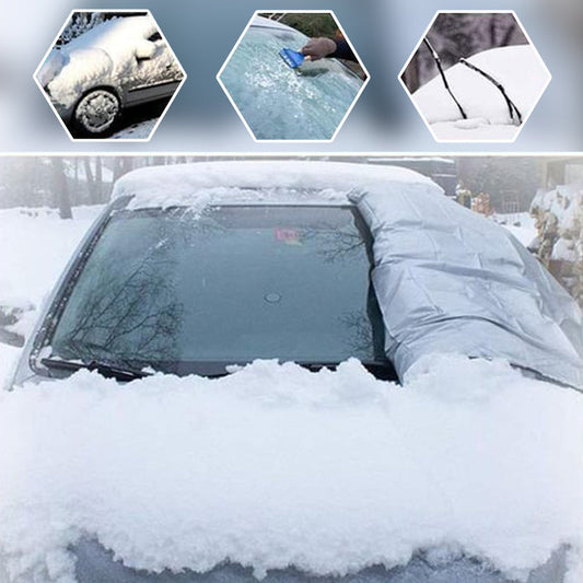 ❄️ 50% OFF! Windshield Anti-Snow & Anti-Frost Cover with Mirror Protection – Ready-to-Drive Winter Protection, Magnetic & Universal Fit 🚗