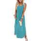 🌊 LIMITIERT: 49% RABATT! 🔥 Damen Sommerkleid – Locker, Ärmellos mit V-Ausschnitt & Taschen für Strand & Freizeit 👗