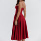 💎 -50% AUF DAS PLISSIERTEN KORSETT-KLEID! 💎 Elegante Spaghettiträger, Mit Tasche & Vielseitig für Jede Gelegenheit👗✨