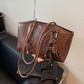 👜 LIMITIERT: 60% RABATT! ✨ Damen-Vintage-Umhängetasche – PU-Leder, Robust & Viel Platz 🎀
