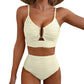 🌊 LIMITIERTES ANGEBOT: 50% RABATT! 🩱 Damen Push-Up Bikini mit Hoher Taille – Figurformend, Po-Liftend & Ultra-Bequem 🏖️