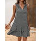 👗 LIMITED-TIME 50% RABATT! ✨ Damenkleid mit Schleife – Geometrisches Muster, Baumwollmischung, Vielseitig 🌸