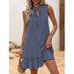 👗 LIMITED-TIME 50% RABATT! ✨ Damenkleid mit Schleife – Geometrisches Muster, Baumwollmischung, Vielseitig 🌸