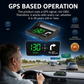 📢📢50% OFF !! ⏰🚗 Universal GPS Car Speedometer Head-Up Display (HUD) – Accurate Speed in km/h – Digital Speedometer, Compass & Overspeed Alert – Plug & Play for All Vehicles 📊✨