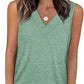 👕 LIMITED-TIME 50% RABATT! ✨ Damen V-Ausschnitt Tanktop – Ärmellos, Locker, Figurformend ☀️