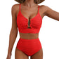 🌊 LIMITIERTES ANGEBOT: 50% RABATT! 🩱 Damen Push-Up Bikini mit Hoher Taille – Figurformend, Po-Liftend & Ultra-Bequem 🏖️