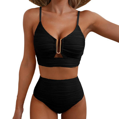 🌊 LIMITIERTES ANGEBOT: 50% RABATT! 🩱 Damen Push-Up Bikini mit Hoher Taille – Figurformend, Po-Liftend & Ultra-Bequem 🏖️