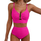 🌊 LIMITIERTES ANGEBOT: 50% RABATT! 🩱 Damen Push-Up Bikini mit Hoher Taille – Figurformend, Po-Liftend & Ultra-Bequem 🏖️