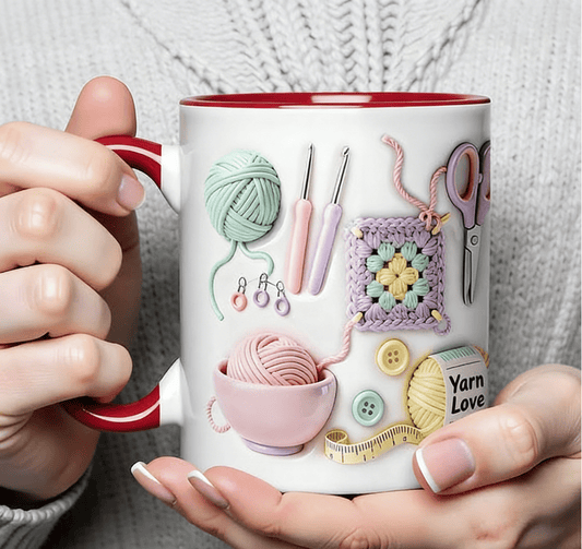 💎 LETZTER TAG: -50% AUF DIE „YARN LOVE“-TASSE! 💎 Perfektes Geschenk für Bastelfreunde – Spülmaschinenfest ✨