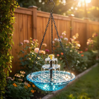 💎 -50% SOLAR-VOGELBAD-BRUNNEN! 💎 Kaskaden-Hängedesign & Automatisch für Ihren Garten