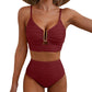 🌊 LIMITIERTES ANGEBOT: 50% RABATT! 🩱 Damen Push-Up Bikini mit Hoher Taille – Figurformend, Po-Liftend & Ultra-Bequem 🏖️
