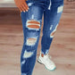 ✨ LIMITIERT: 50% RABATT! 👖 Zerrissene Stretch-Skinny-Jeans – Figurformend, Elastischer Kordelzugbund & Bequem für den Alltag 🔥