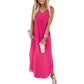 🌊 LIMITIERT: 49% RABATT! 🔥 Damen Sommerkleid – Locker, Ärmellos mit V-Ausschnitt & Taschen für Strand & Freizeit 👗